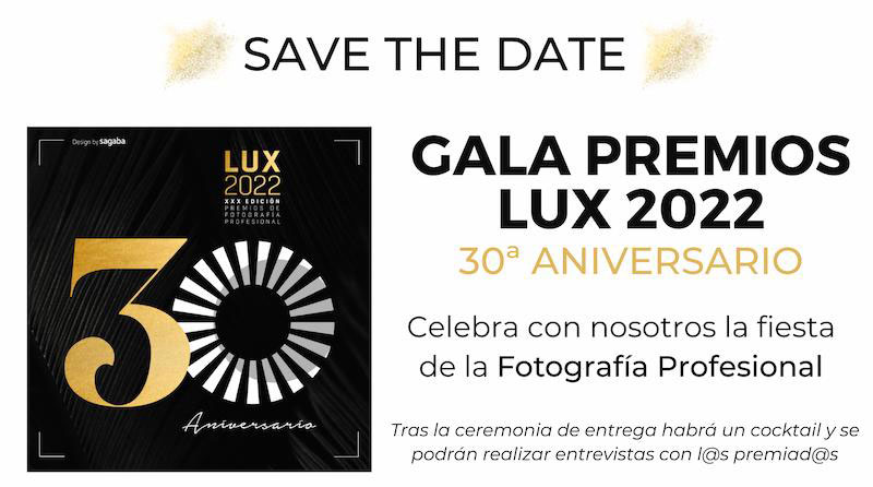 Invitación 30 aniversario premios LUX